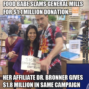 Food Babe, who sells Dr. Bronner products in her online store, missed something