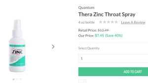 quantum thera zinc spray from thrive market