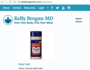 kelly brogan resources: real salt, contains aluminum