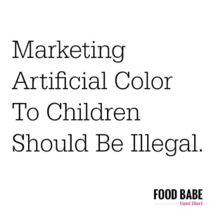 food babe children artificial color